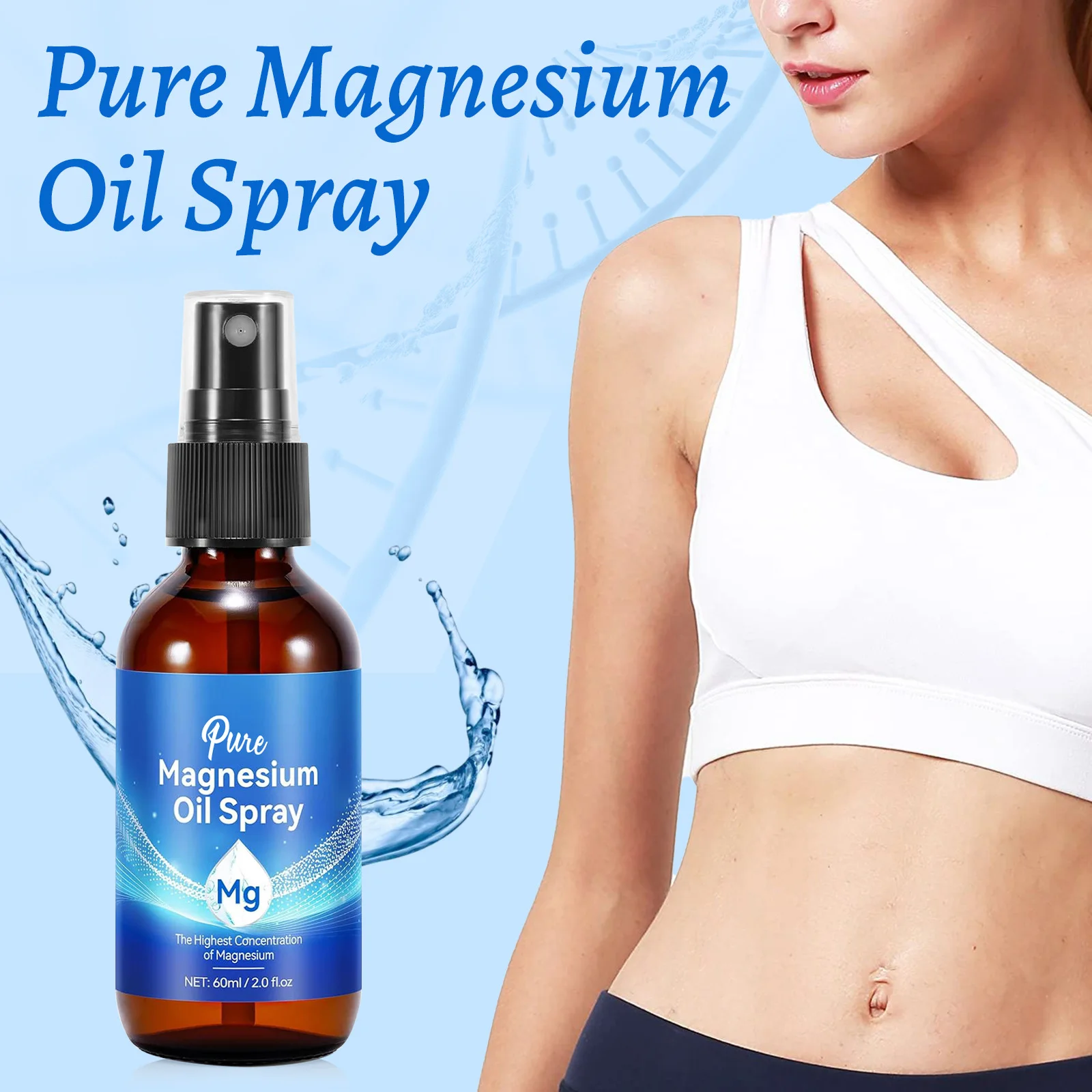 Bath Salts Magnesium - Spray all'Olio di Magnesio 60ml per
