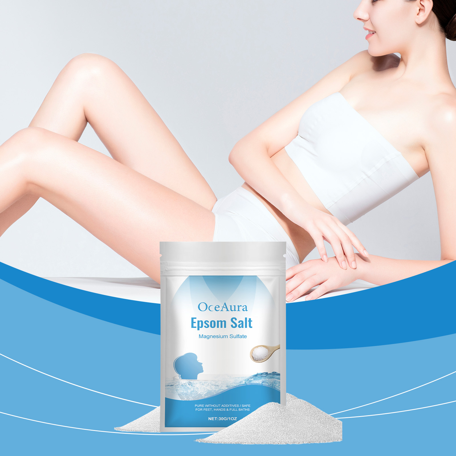 Bath Salts Magnesium - Epsom Sale Prodotti per il bagno