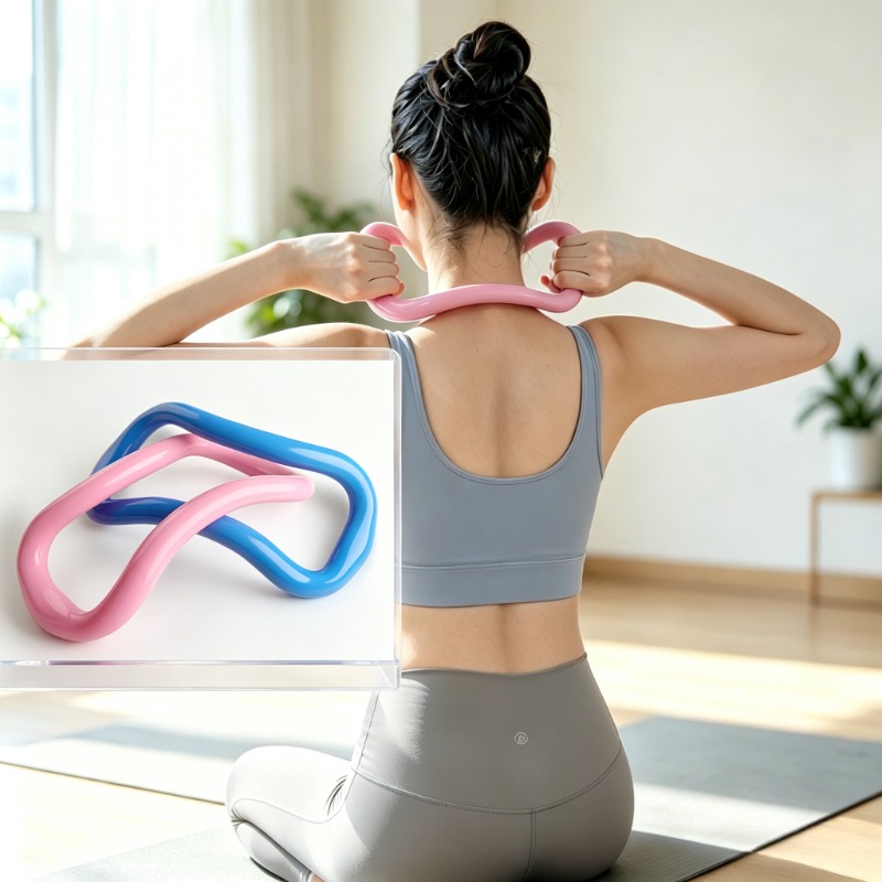 Health Wellness Fitness - Anello Yoga Prati per Stretching Spalle,