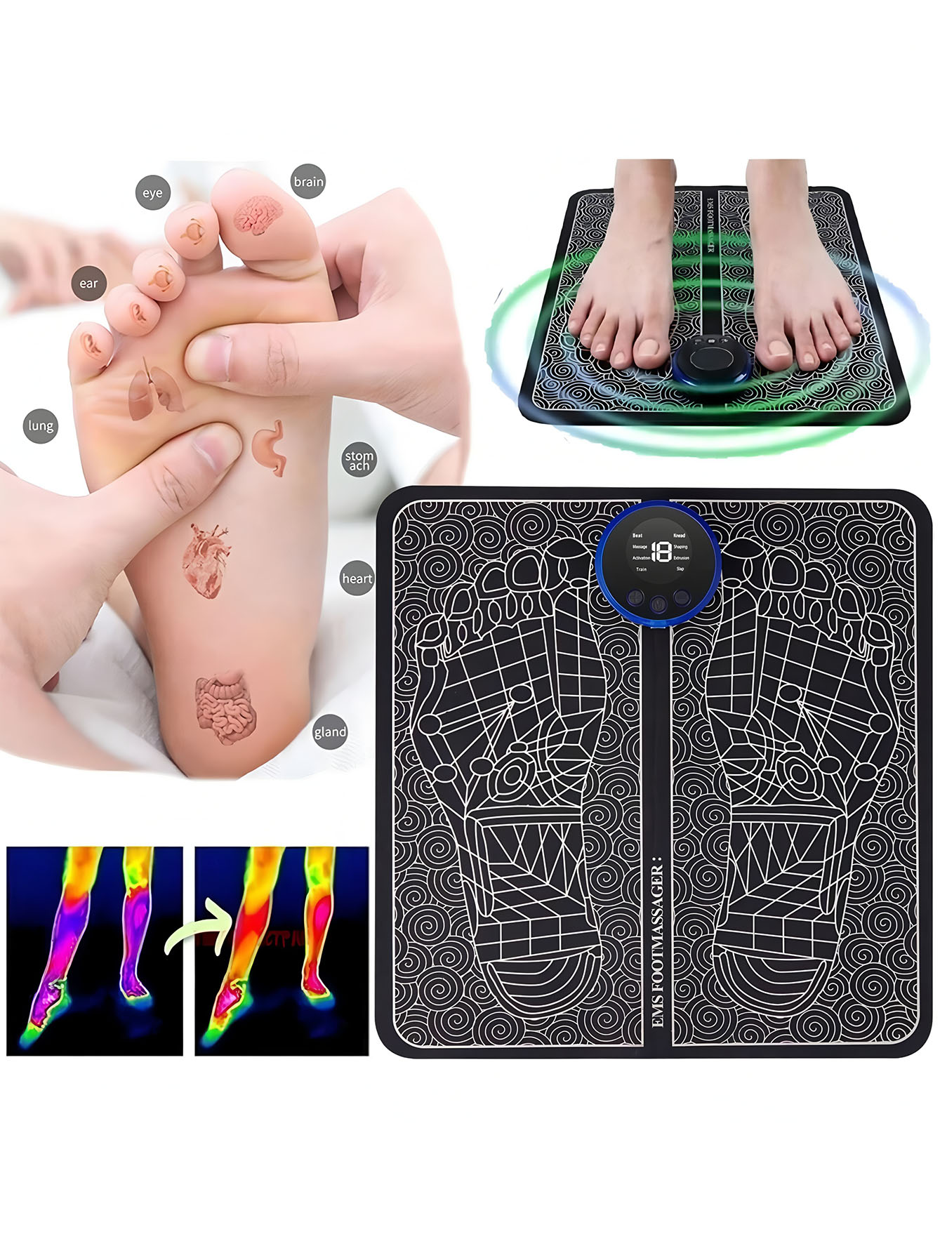 Massaggiatore per piedi EMS Cu - Foot Bath Massager recensione e prezzo